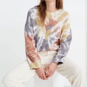 Madewell Tie-Dye Westford Pullover Sweater
